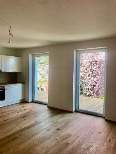 Blick auf Balkon
